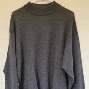 Brandini Made in Italy Extra Fine Merino Wool Mock Neck Sweater L